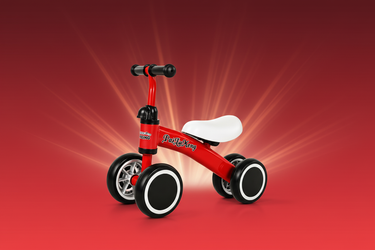 Red Balance Bike Marketing